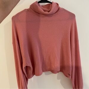 Hollister Cowl Neck Sweater in Warm Pink